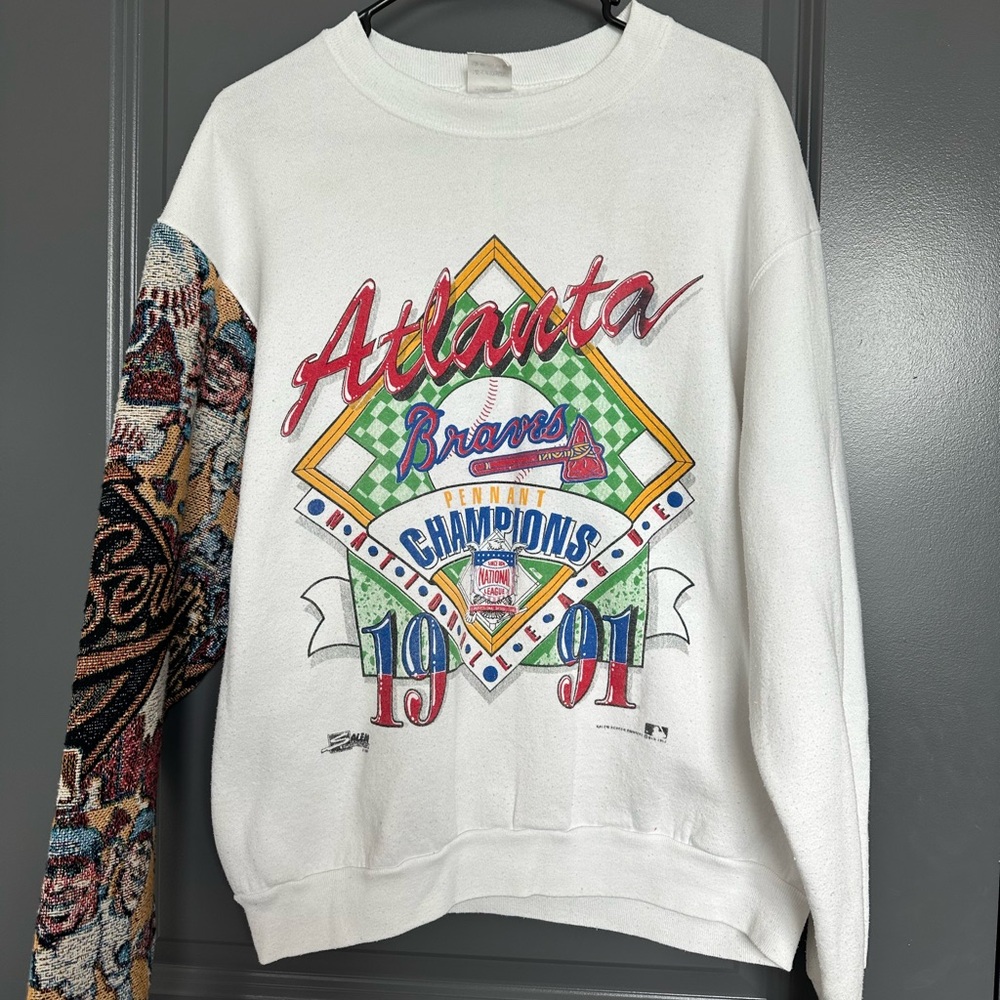 Vintage/custom Atlanta Braves pullover